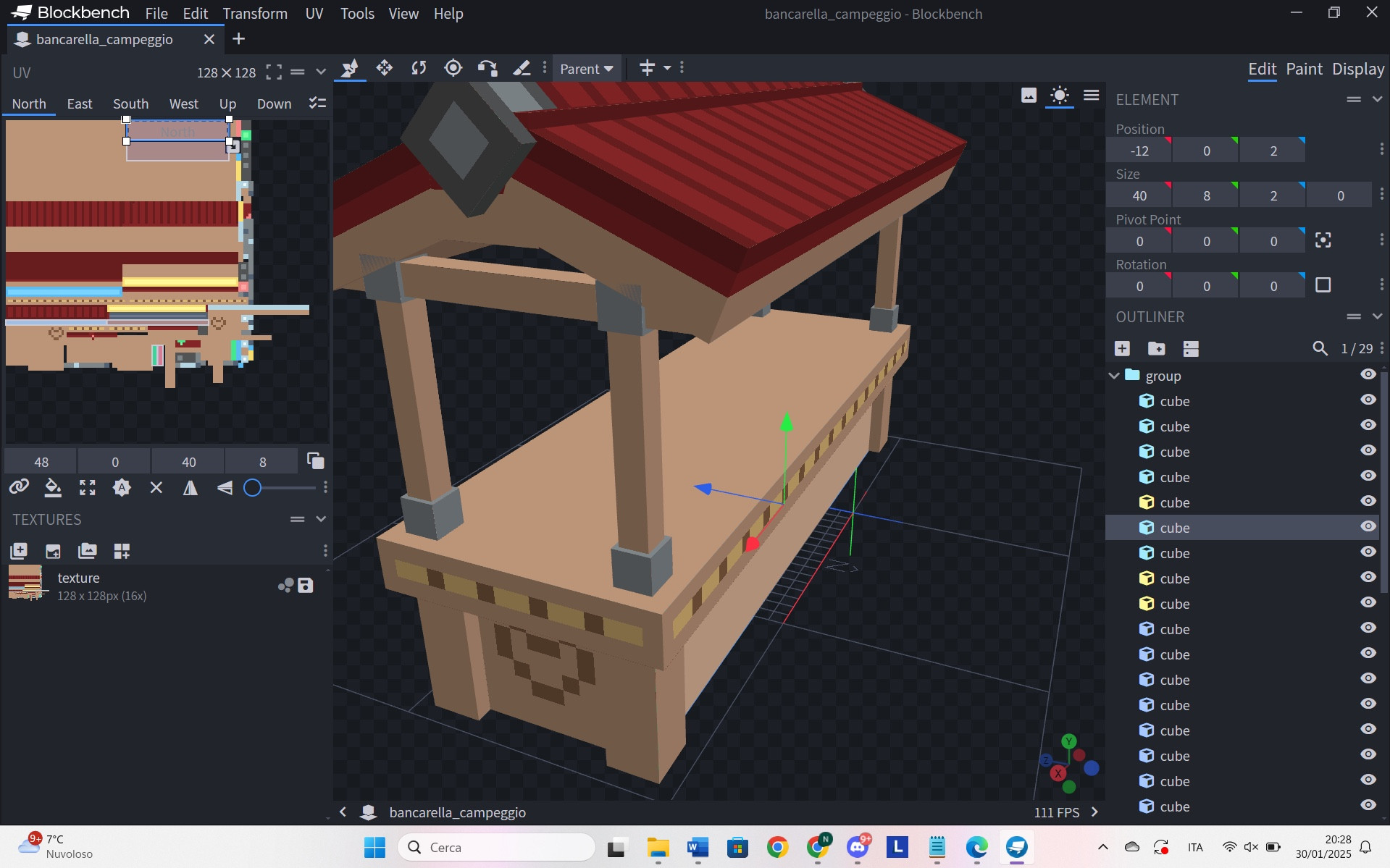 Custom 3D model in Minecraft 3