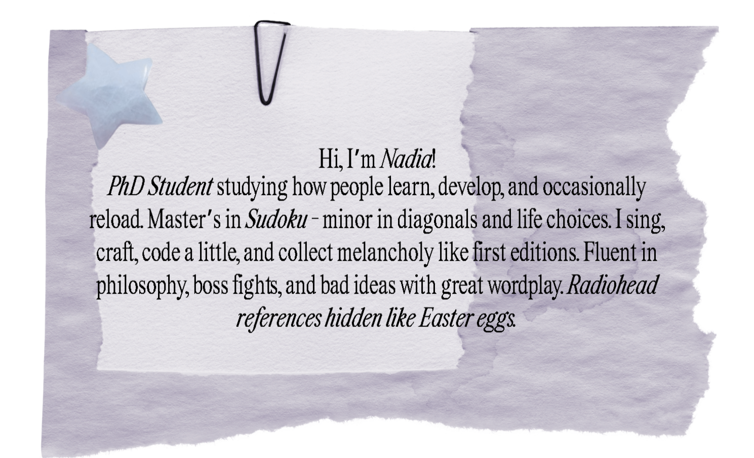 Nadia Di Leo - PhD Student